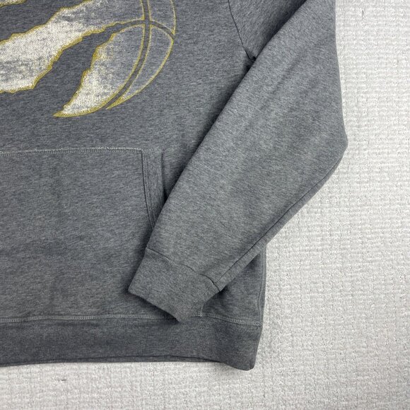 Toronto Raptors Mitchell & Ness NBA Sweatshirt Hoodie Gray Golden logo Men M - Picture 5 of 16